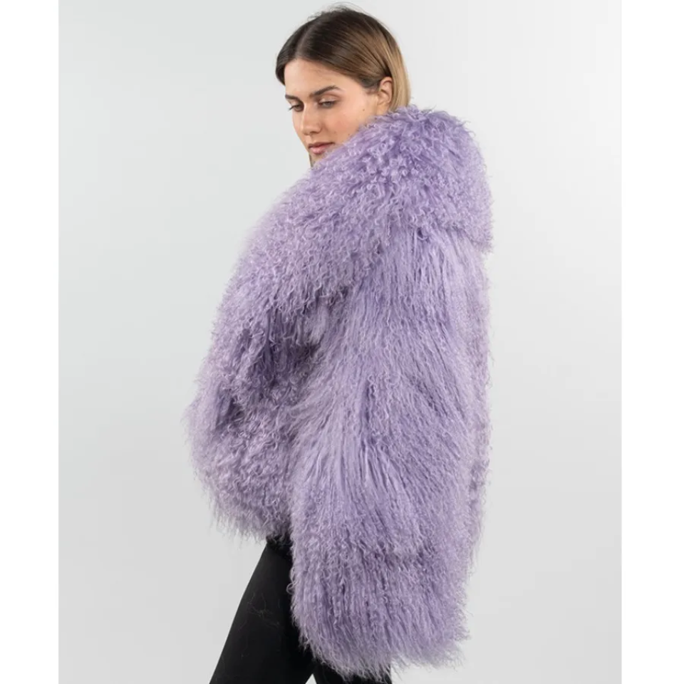 Crop or Full-Length Mongolian Sheep Lamb fur Fur Coat- By Prima DND