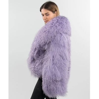 Crop or Full-Length Mongolian Sheep Lamb fur Fur Coat- By Prima DND