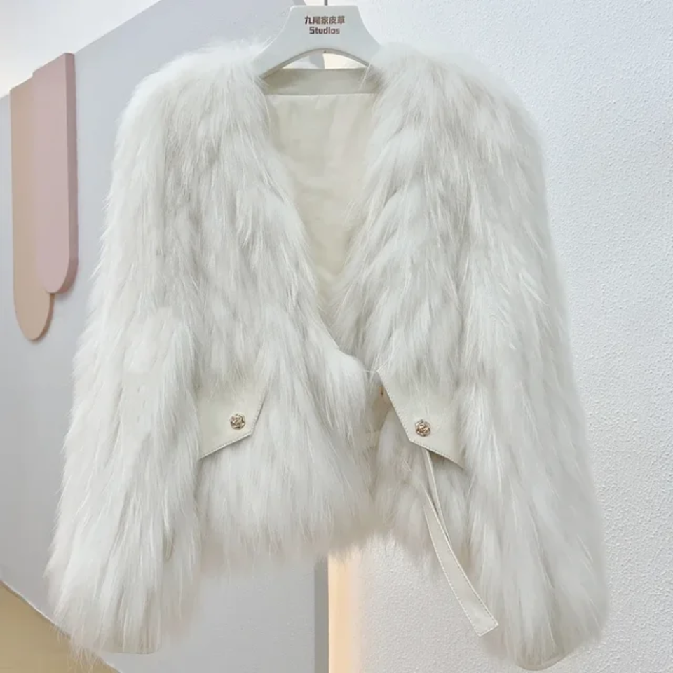 Racoon Fur Crop Coat 2- By Prima DND
