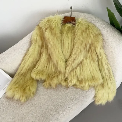 Racoon Fur Crop Coat- By Prima DND