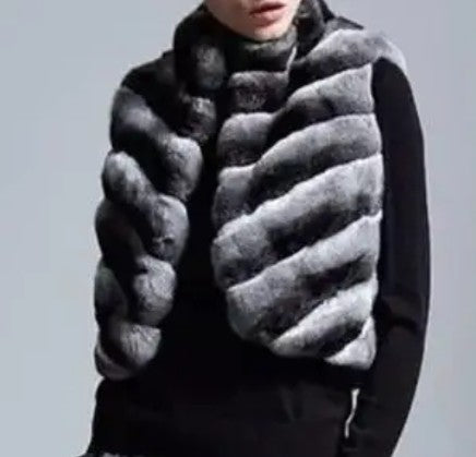 Faux Fur Chinchilla Vest - By Prima DND