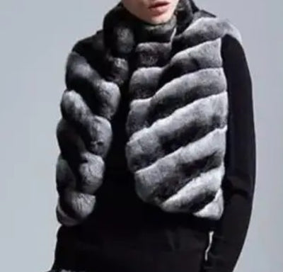 Faux Fur Chinchilla Vest - By Prima DND