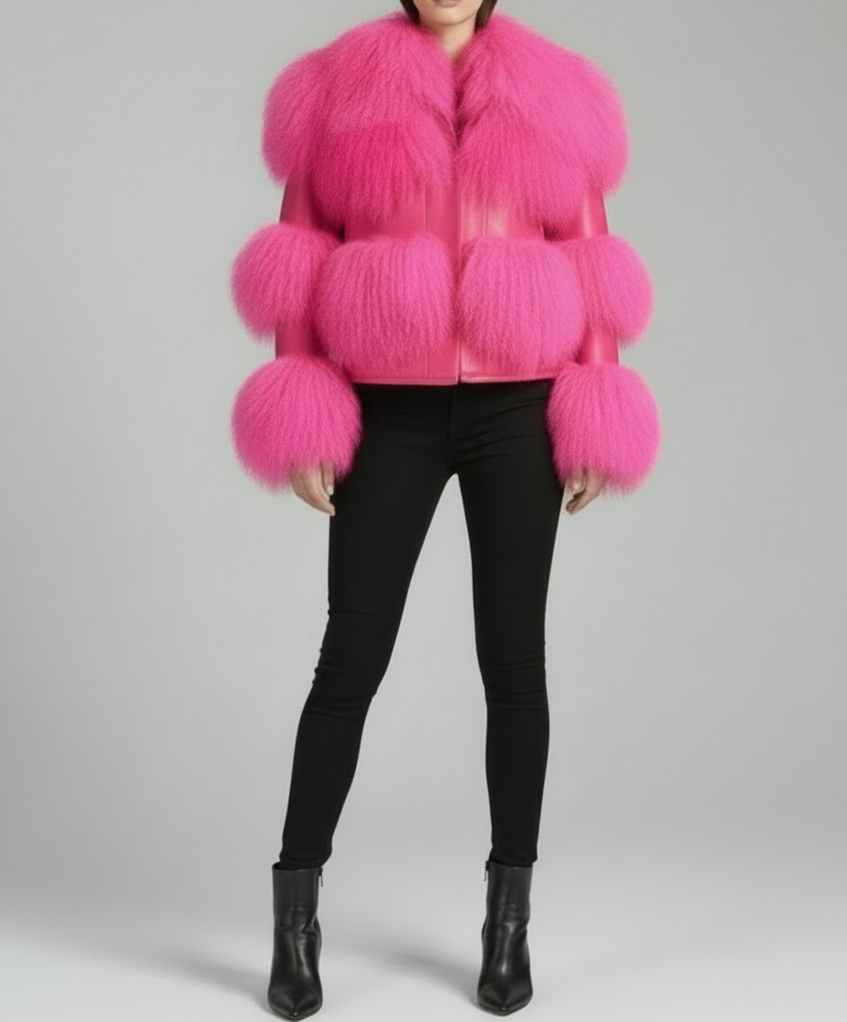 Sheep Mongolian Long Jacket Fluffy- By Prima DND