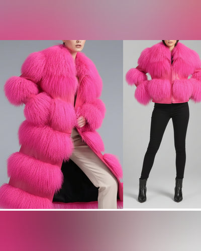 Sheep Mongolian Long Jacket Fluffy- By Prima DND