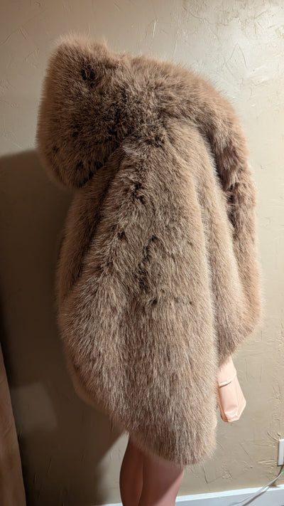 Luxury Faux Fur Jacket Mink Look