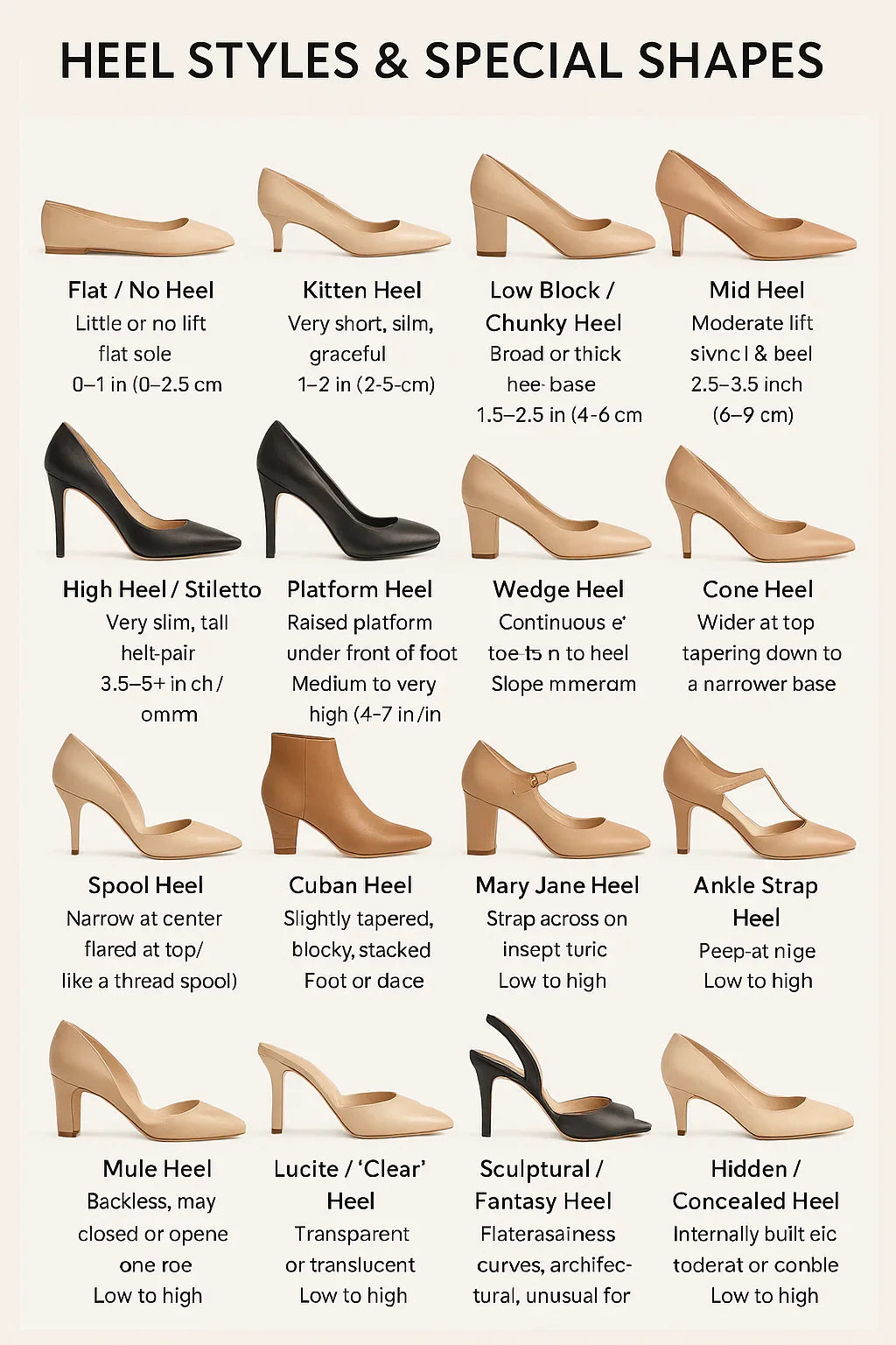 Change Heel Style or Height- Prima Dons and Donnas