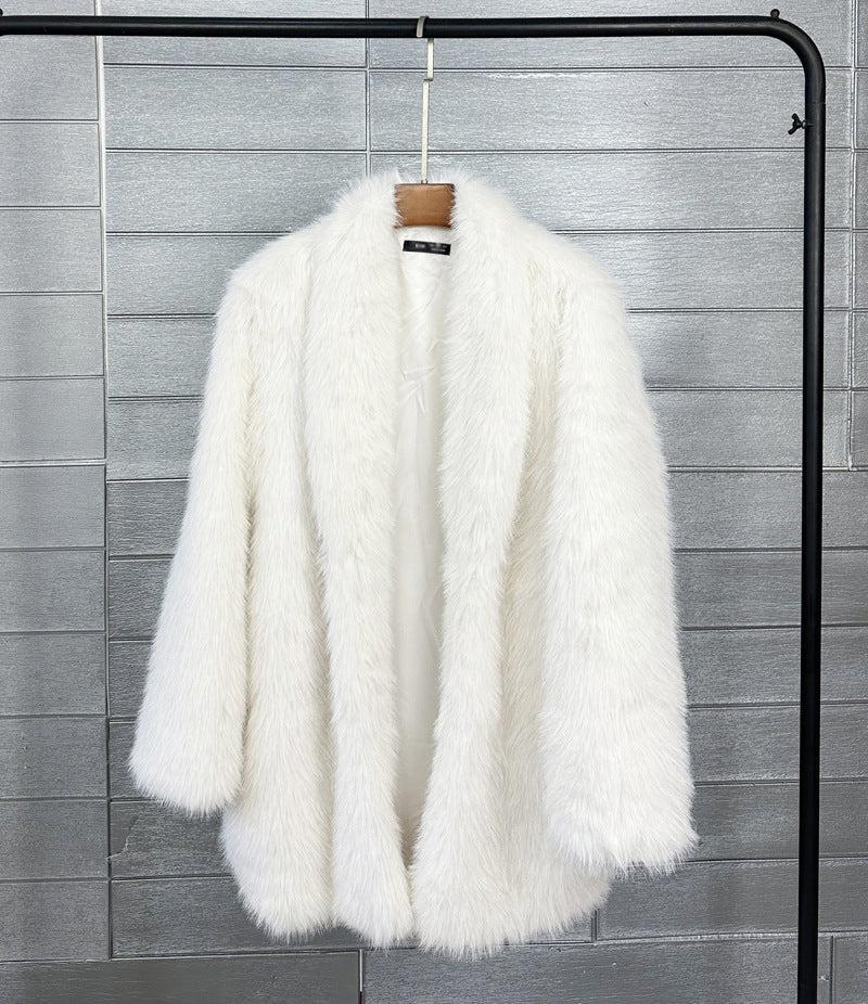 Crop or Full Length Fox Faux Fur Coat - By Prima DND