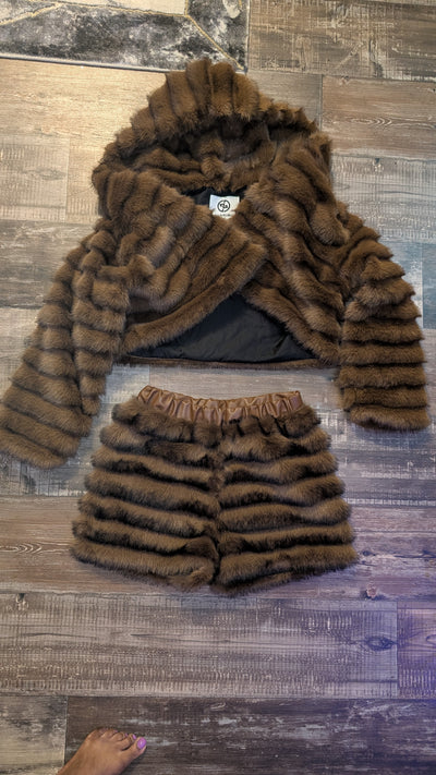 Faux Fur Shorts (Ready to Ship)