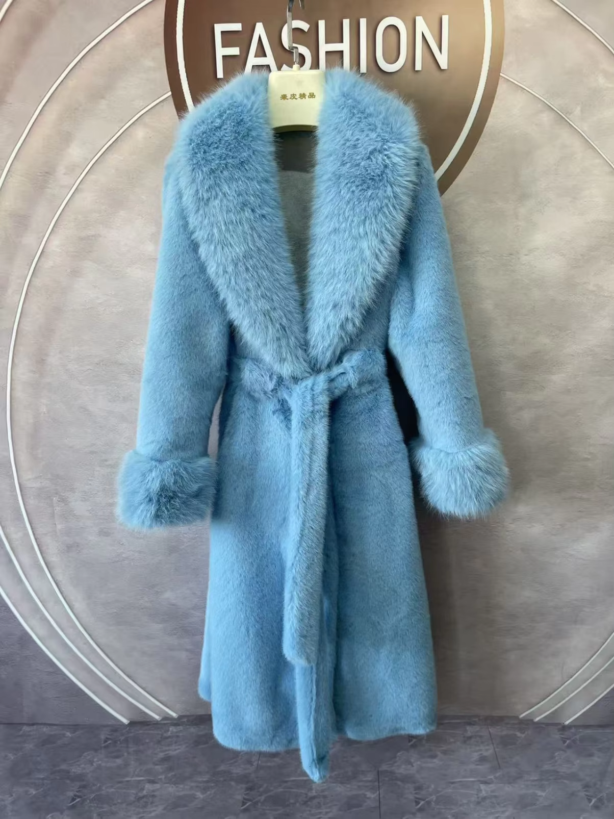 Long Faux Fur Jacket- Prima Dons and Donnas