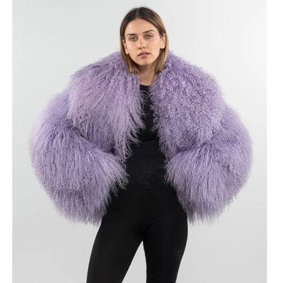 Crop or Full-Length Mongolian Sheep Lamb fur Fur Coat- By Prima DND