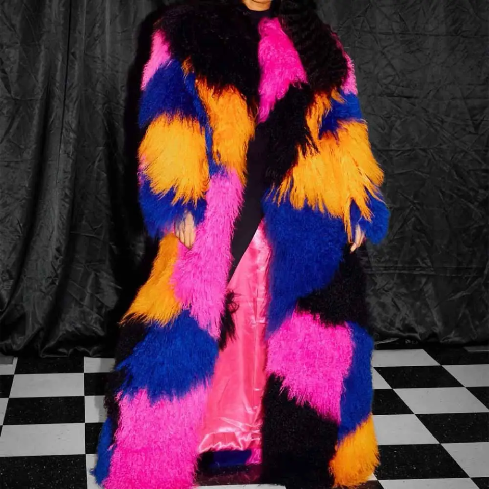 Crop or Full-Length Mongolian Fur Coat