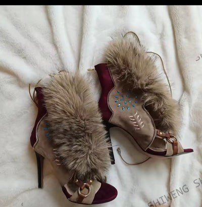 Fur Sandals