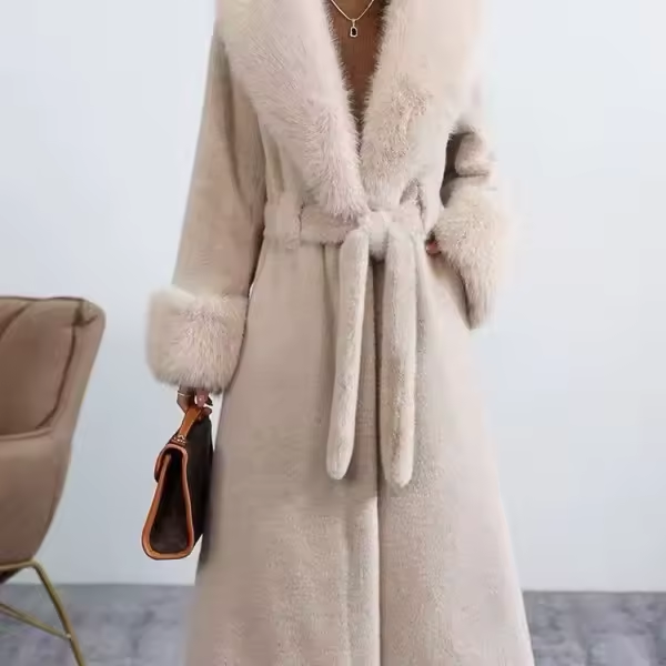 Long Faux Fur Jacket- Prima Dons and Donnas