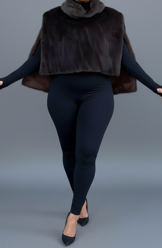 A turtle Neco Faux Fur Long Top- Prima Dons and Donnas