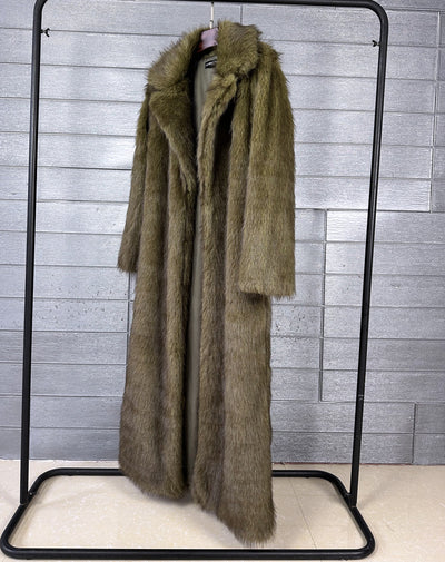 Crop or Full Length Fox Faux Fur Coat - By Prima DND