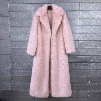 Crop Mid or Full Length Mink Faux Fur Coat - By Prima DND