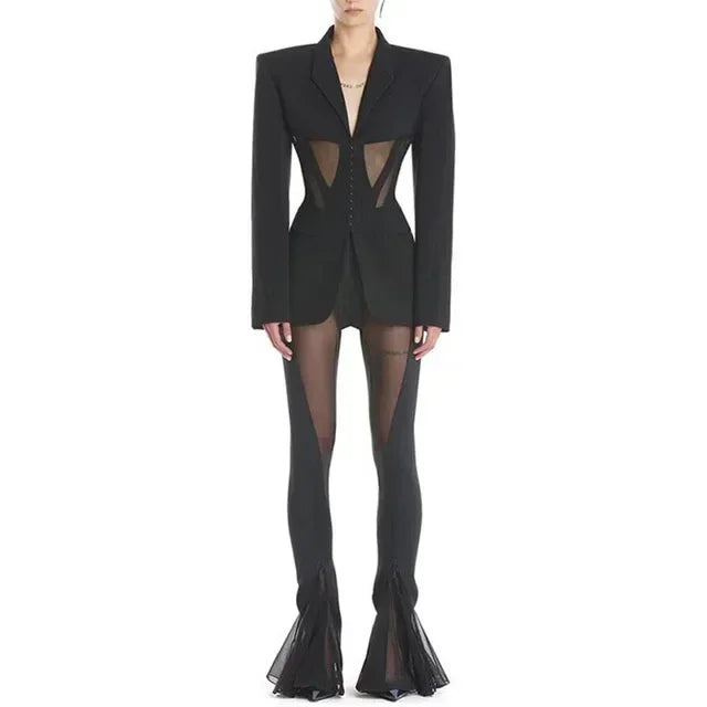 Corset Blazer Dress - Prima Dons & Donnas Elegant Set