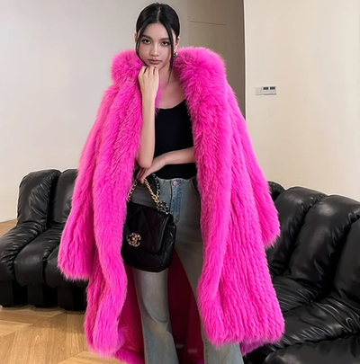 Luxury Faux Fur Jacket Mink Look