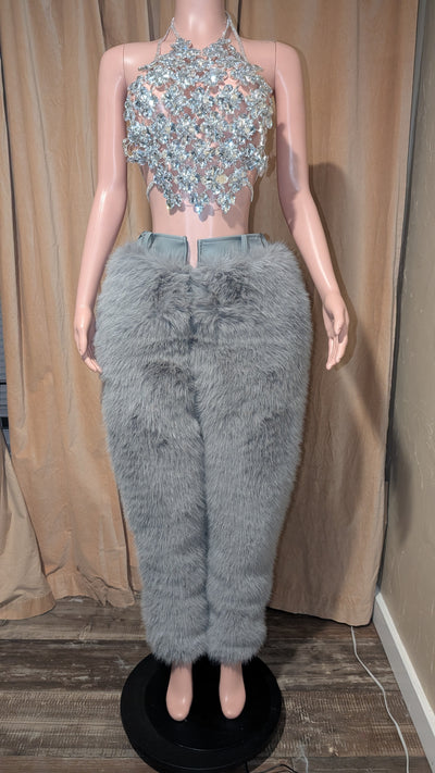 Faux Fur Pants (Ready to Ship)