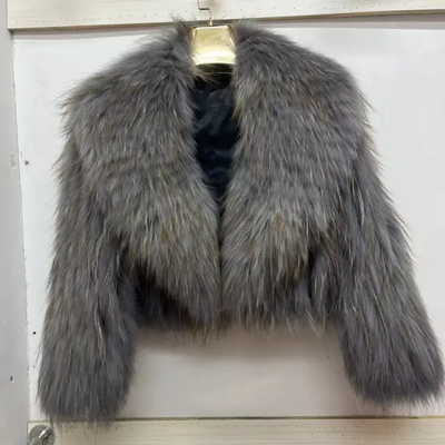 Racoon or Fox Fur Crop Coat- By Prima DND