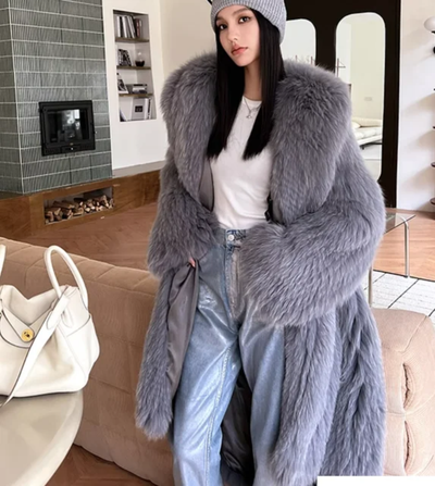 Luxury Faux Fur Jacket Mink Look