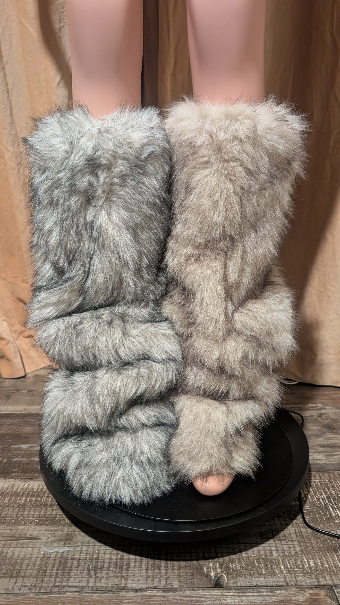 Faux Fur Leg Warmers 5 Boot Cover (Ready to Ship)