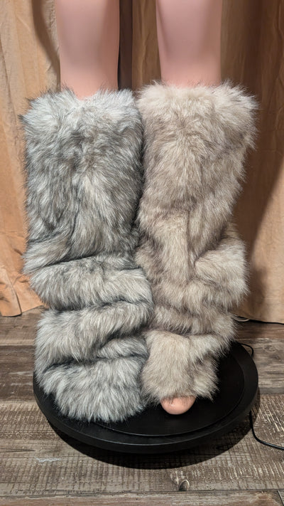 Faux Fur Leg Warmers 5 Boot Cover (Ready to Ship)