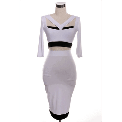 Cut Out Skirt Set - Prima Dons & Donnas