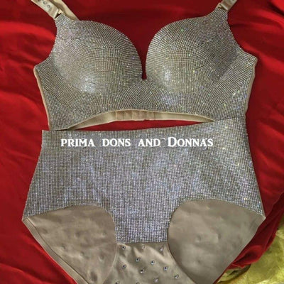 Custom Rhinestone Bra Set - Prima Dons & Donnas