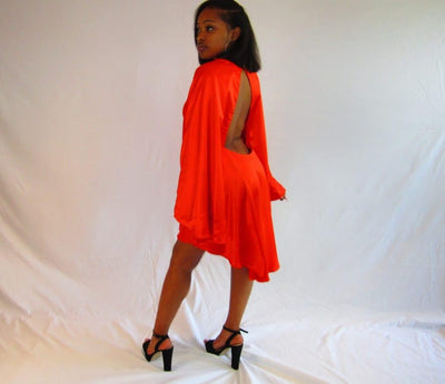 Tangerine Baby Doll Dress 1