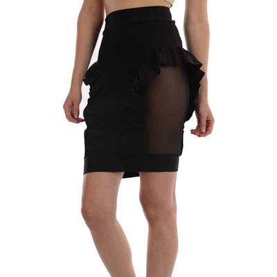 Plus Peplum Skirt