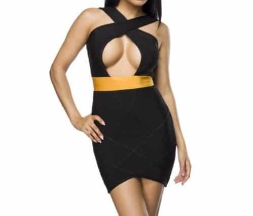 Cut Out Bandage Dress - Prima Dons & Donnas