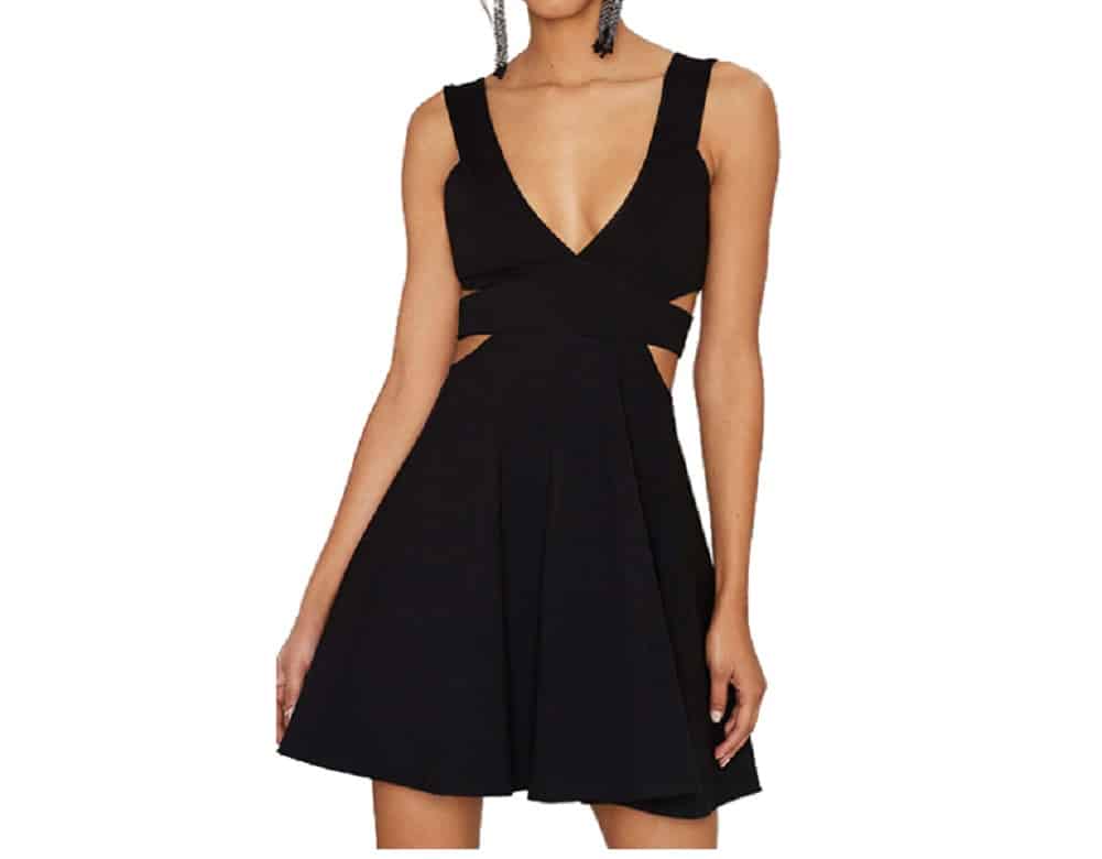 Sugar Cut Out Black Dress – Prima Dons & Donnas