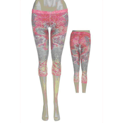Double sublimation lace print leggigns - Prima Dons & Donnas