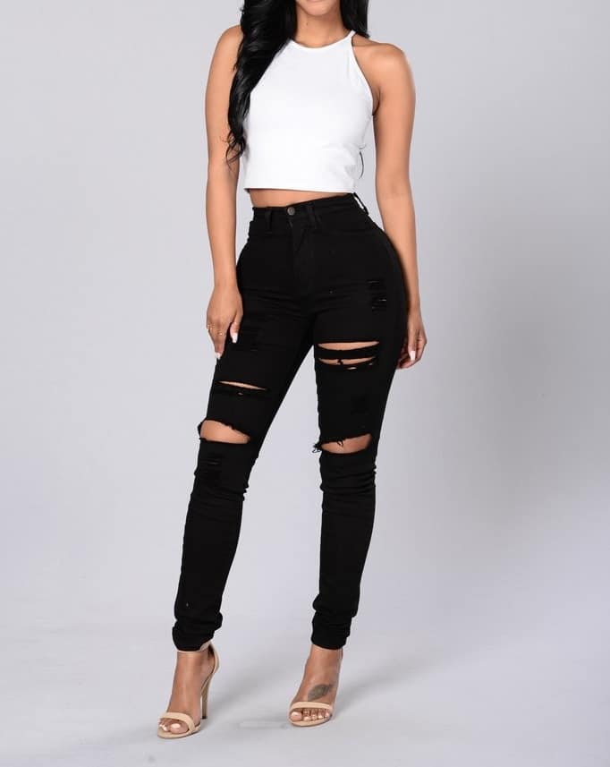 Z-Rip Me Up Mid Waist Jeans 2