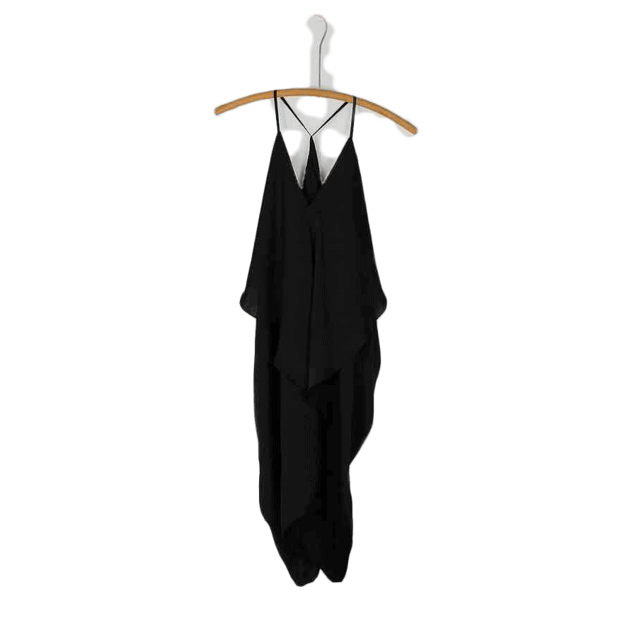 Black Ruffles Dress - Prima Dons & Donnas