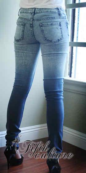 Gradiant Vintage Washed Skinny Jeans - Prima Dons & Donnas