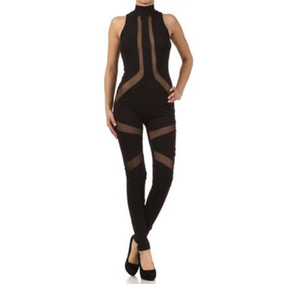 Gina Mesh Lines jumpsuit catsuit - Prima Dons & Donnas