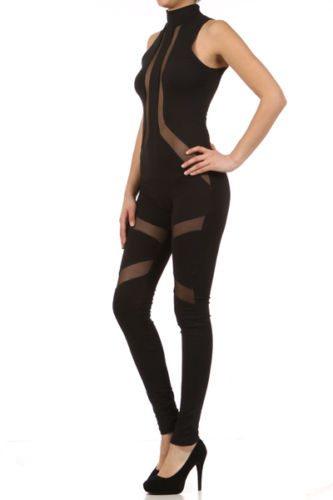 Gina Mesh Lines jumpsuit catsuit - Prima Dons & Donnas