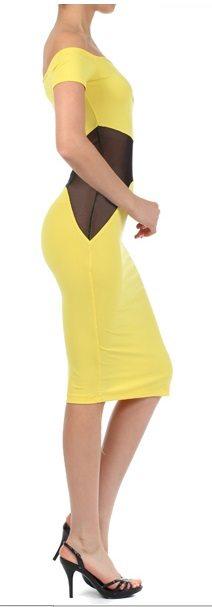 Mesh Middle Dress - Prima Dons & Donnas
