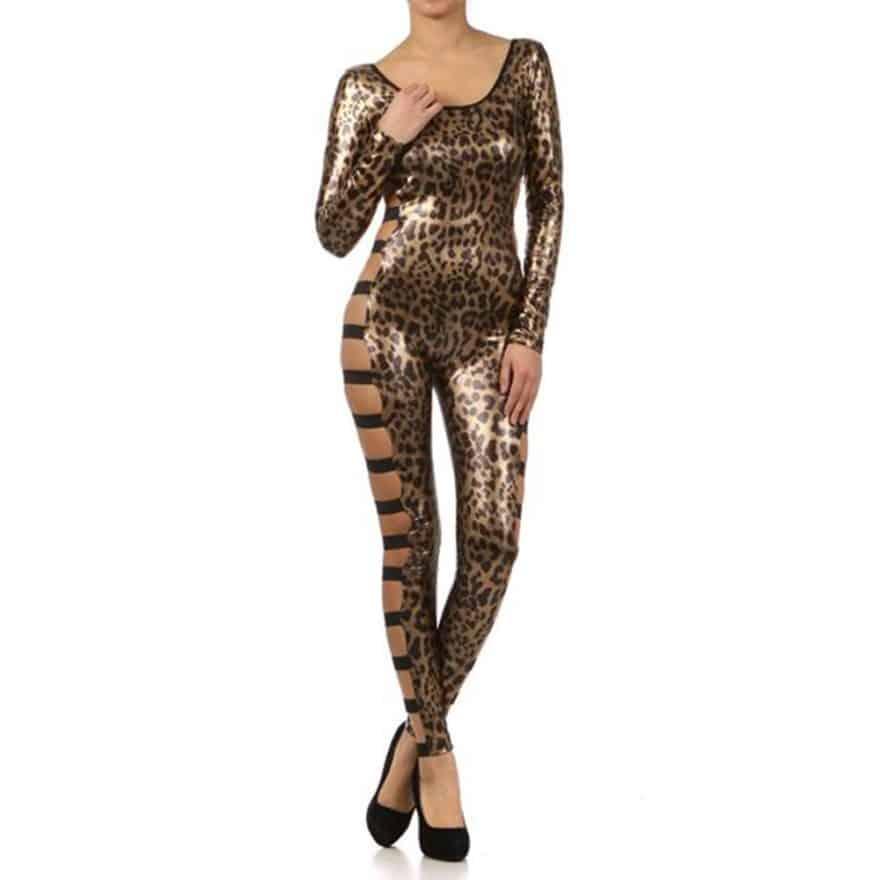 Leopard Print Sides Out jumpsuit - Prima Dons & Donnas
