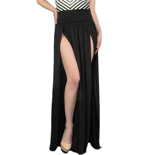 Long Skirt With High Splits - Prima Dons & Donnas