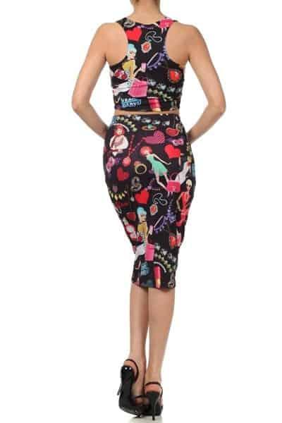 Marlyn Design 2 PC Skirt Set - Prima Dons & Donnas