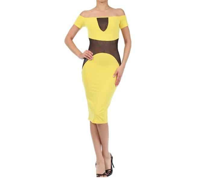 Mesh Middle Dress - Prima Dons & Donnas