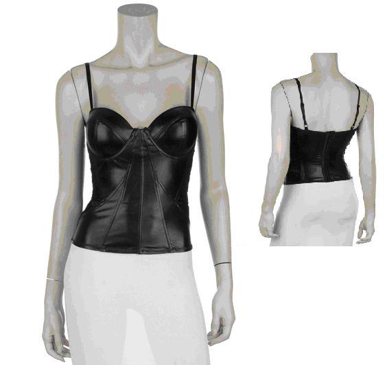 Metallic corset top with spagettie straps - Prima Dons & Donnas