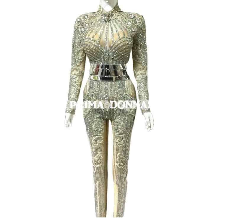 Custom Crystal jumpsuit - Prima Dons & Donnas