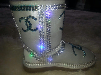 Custom Crystal Snow Boots - Prima Dons & Donnas