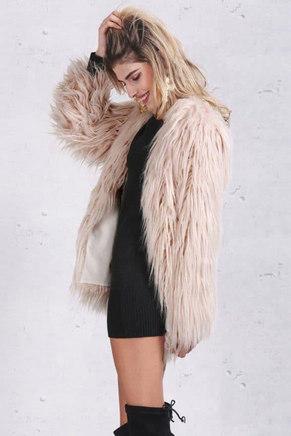 Faux Fur Fluffy Coat - Prima Dons & Donnas